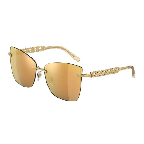 dolce & gabbana sonnenbrille damen gold